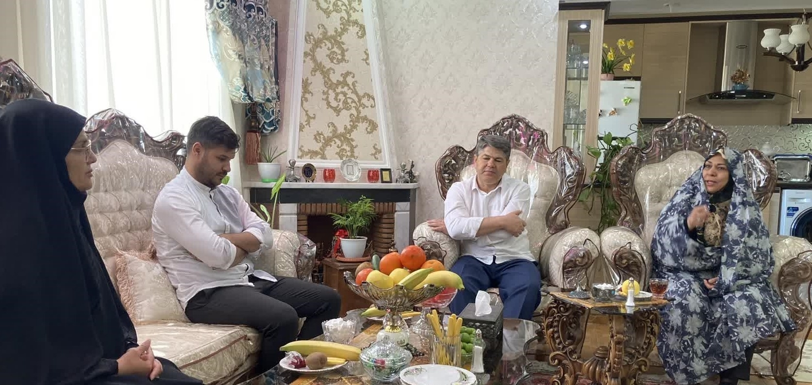 دیدار صمیمانه با فرزندان شهدای هشت سال دفاع مقدس در استان البرز