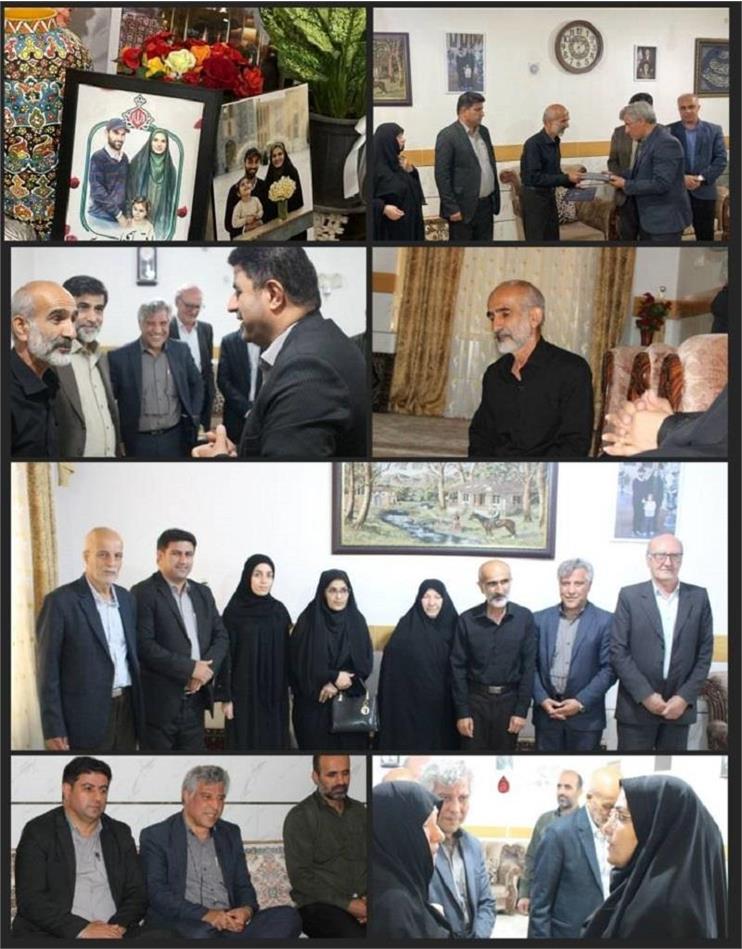 دیدار و تجلیل مدیر صندوق بازنشستگی استان البرز از خانواده معزز شهداء جنگ رمضان